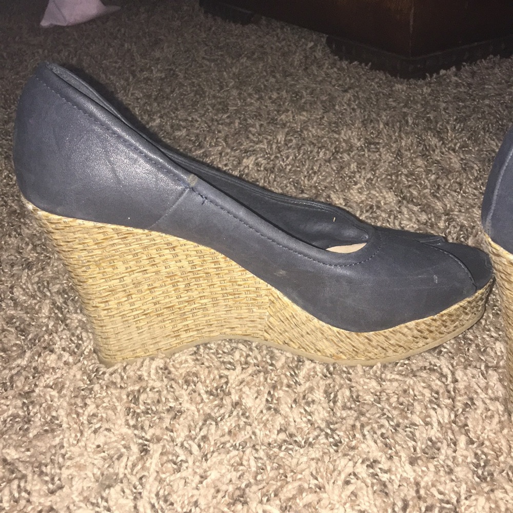 Blue Dunnes Wedge Heel